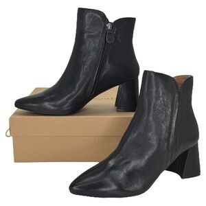 Gentle Souls Danbury Black Leather Womens Ankle Boots Size 9.5M